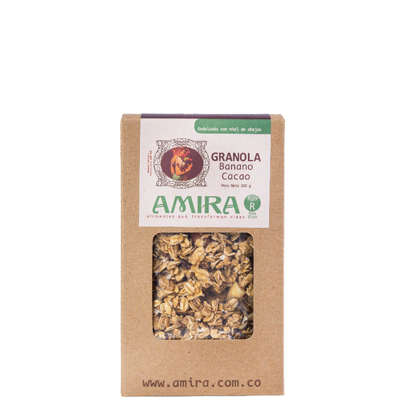 Granola De Banano Y Cacao Amira x 200 gr